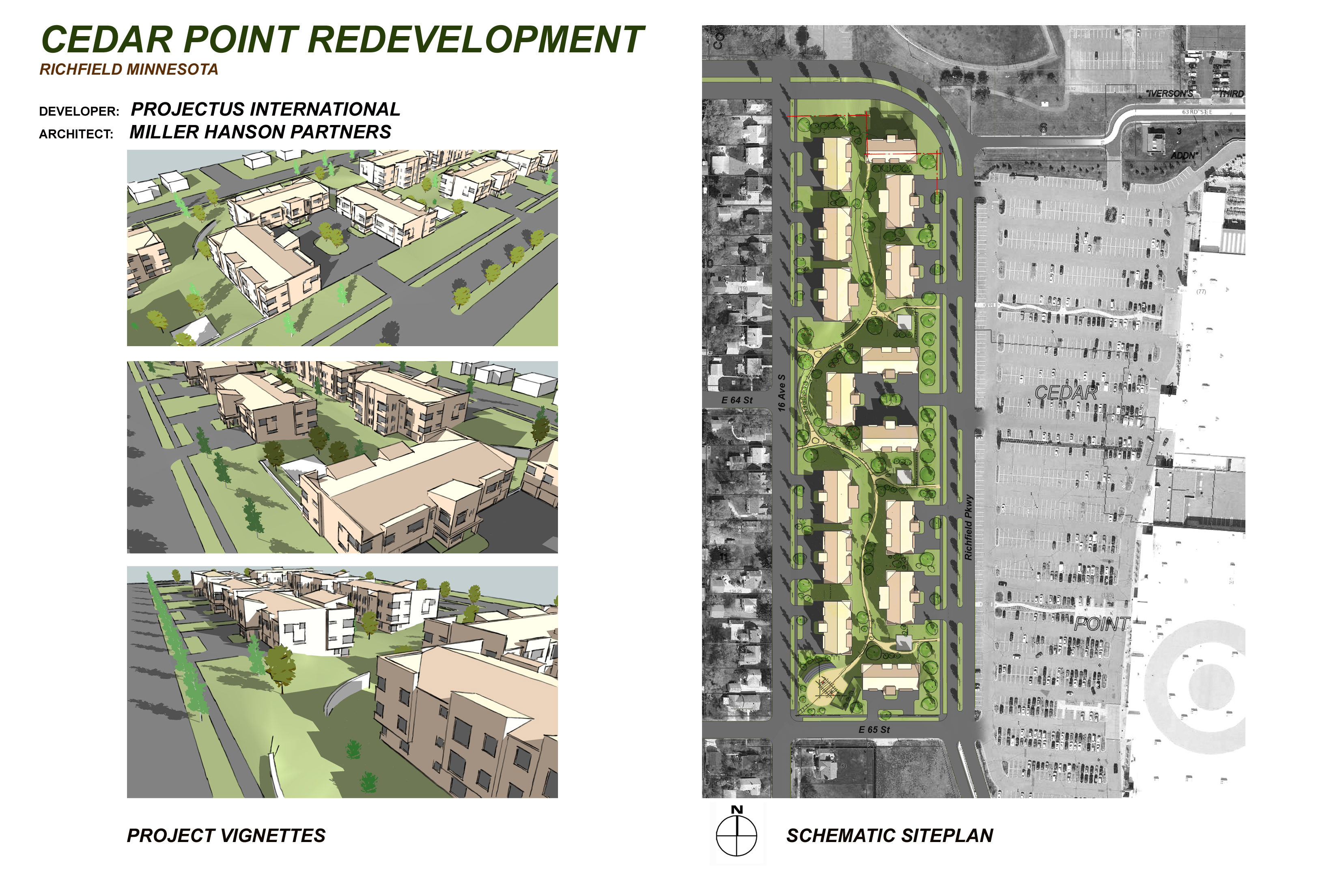 Cedar Point Redevelopment Project for City of Richfield, Minnesota, U.S.